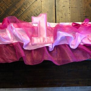 One year old banner for high chair.